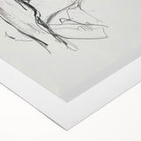 Abstract figurative rolled canvas artwork showcasing vibrant colors and fluid shapes, ideal for modern decor. Comes securely packaged in a durable cardboard tube.