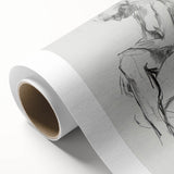 Abstract figurative rolled canvas artwork showcasing vibrant colors and intricate shapes, ideal for modern decor. Packaged securely in a durable cardboard tube for safe delivery.