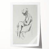 Abstract figurative art print showcasing vibrant colors and dynamic shapes, rolled in a protective tube, ideal for modern home decor. Perfect for adding a contemporary touch to any space.