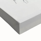 Close-up of an abstract figurative stretched canvas artwork showcasing vibrant colors and dynamic shapes, ideal for modern home decor and artistic expression. This unique piece enhances interior spaces with its bold design and texture.