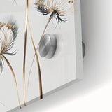 Close-up of vibrant abstract floral artwork on acrylic glass, showcasing rich colors and intricate details, perfect for modern home decor accents.