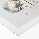 Vibrant abstract floral design on rolled canvas showcasing bold colors like pink, blue, and green, ideal for modern home decor. Perfect for wall art enthusiasts seeking unique decor.