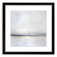 Abstract landscape framed artwork showcasing vibrant colors with a sleek black mat, perfect for modern home decor. Ideal for enhancing living spaces.