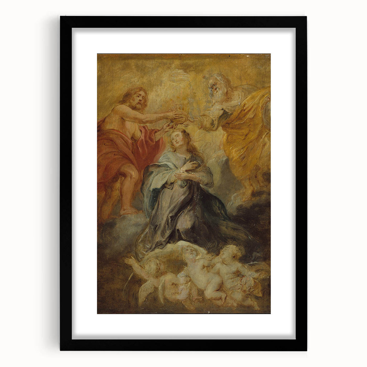 Baroque and Rococo Wall Art - The Coronation of the Virgin - Print
