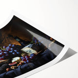 Extra large wall art featuring line art flowers in black and white on a rolled canvas, suitable for large living room decor.