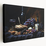 Large canvas print featuring a colorful fruit assortment, ideal for kitchen wall art.