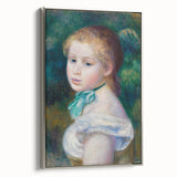 Impressionist Portrait Wall Art - Renoir's Head of a Young Girl Print