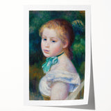 Impressionist Portrait Wall Art - Renoir's Head of a Young Girl Print