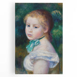 Impressionist Portrait Wall Art - Renoir's Head of a Young Girl Print