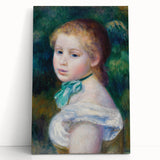Impressionist Portrait Wall Art - Renoir's Head of a Young Girl Print