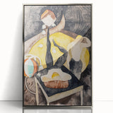 Vaudeville Acrobats - Playful Modern Wall Art in Vintage Tones