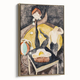 Vaudeville Acrobats - Playful Modern Wall Art in Vintage Tones