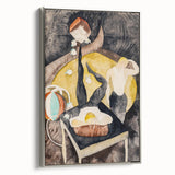 Vaudeville Acrobats - Playful Modern Wall Art in Vintage Tones