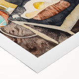 Vaudeville Acrobats - Playful Modern Wall Art in Vintage Tones