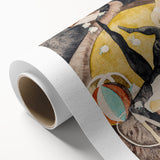 Vaudeville Acrobats - Playful Modern Wall Art in Vintage Tones