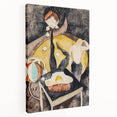 Vaudeville Acrobats - Playful Modern Wall Art in Vintage Tones