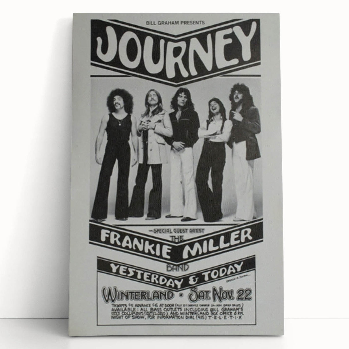 Journey Retro Wall Art Vintage Prints Black and White Poster