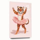 Dancing Ballerina Tiger Wall Art - Girls Room & Nursery Decor