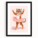 Dancing Ballerina Tiger Wall Art - Girls Room & Nursery Decor