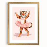 Dancing Ballerina Tiger Wall Art - Girls Room & Nursery Decor