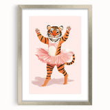 Dancing Ballerina Tiger Wall Art - Girls Room & Nursery Decor