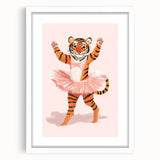 Dancing Ballerina Tiger Wall Art - Girls Room & Nursery Decor