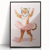 Dancing Ballerina Tiger Wall Art - Girls Room & Nursery Decor