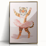 Dancing Ballerina Tiger Wall Art - Girls Room & Nursery Decor