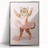 Dancing Ballerina Tiger Wall Art - Girls Room & Nursery Decor