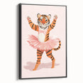 Dancing Ballerina Tiger Wall Art - Girls Room & Nursery Decor
