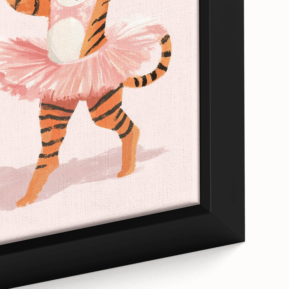 Dancing Ballerina Tiger Wall Art - Girls Room & Nursery Decor