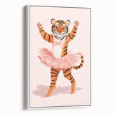 Dancing Ballerina Tiger Wall Art - Girls Room & Nursery Decor