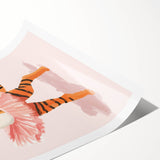 Dancing Ballerina Tiger Wall Art - Girls Room & Nursery Decor