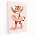 Dancing Ballerina Tiger Wall Art - Girls Room & Nursery Decor