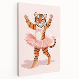 Dancing Ballerina Tiger Wall Art - Girls Room & Nursery Decor