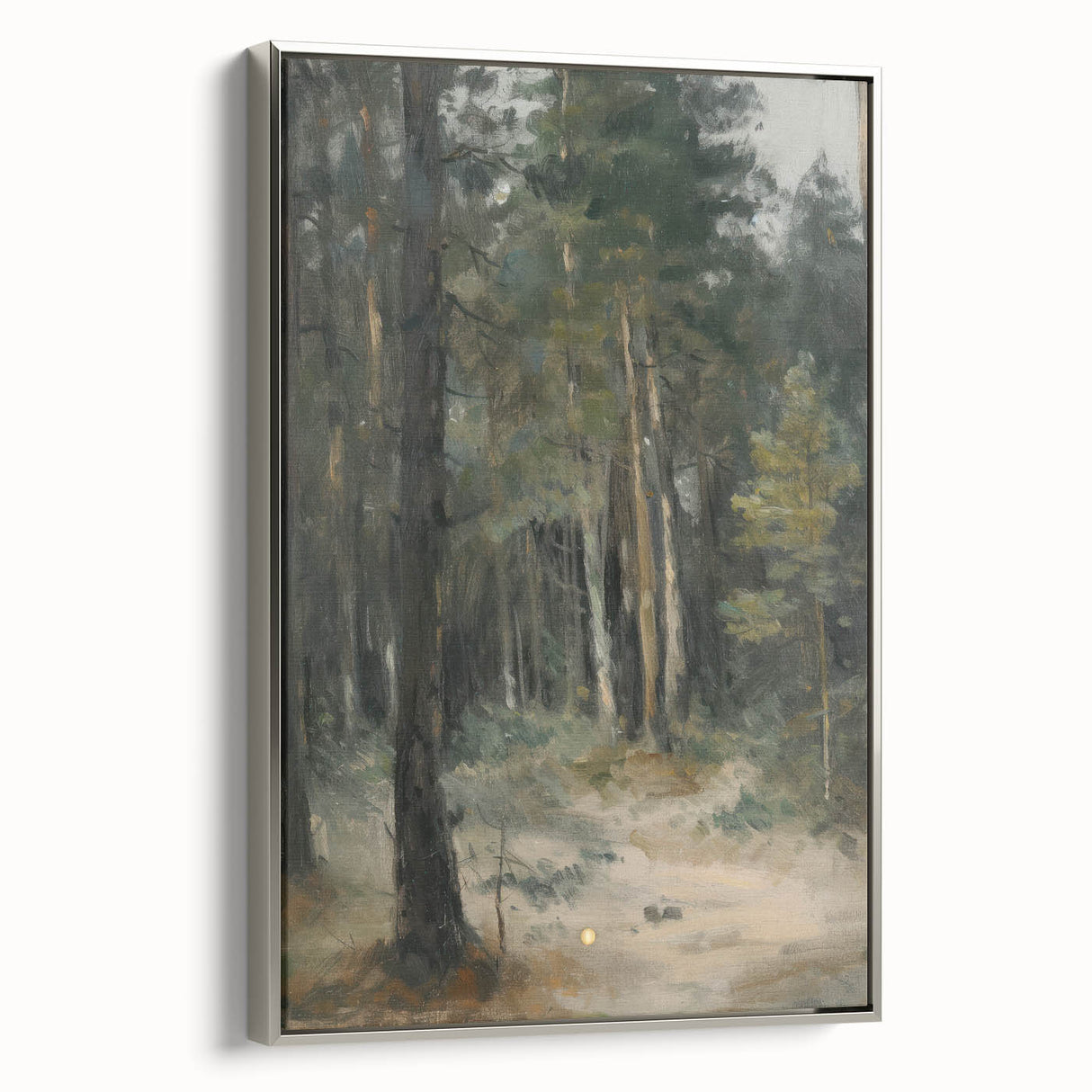 Framed canvas artwork showcasing abstract floral designs in vibrant colors with a silver frame, ideal for modern home decor and artistic interior styling.
