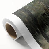 Abstract floral design on rolled canvas showcasing vibrant colors and intricate patterns, perfect for modern decor and artistic expression, packaged securely for delivery.