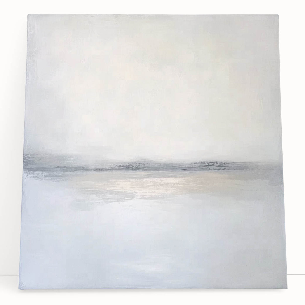 Abstract landscape canvas art featuring vibrant colors in a modern design, showcasing a blend of blues, greens, and earth tones, perfect for contemporary home decor.