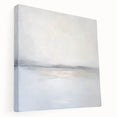Abstract landscape canvas artwork showcasing vibrant colors and flowing shapes, designed for modern decor. Side view highlights its depth and texture. Perfect for enhancing interior spaces with a contemporary aesthetic.
