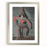 Expressionist Art - Unique Abstract Expressionism Pierrot Wall Decor