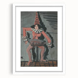 Expressionist Art - Unique Abstract Expressionism Pierrot Wall Decor