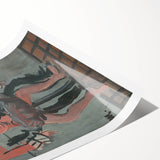 Expressionist Art - Unique Abstract Expressionism Pierrot Wall Decor