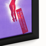Contemporary Dance Poster - Bold Modern Wall Art in Red and Purple