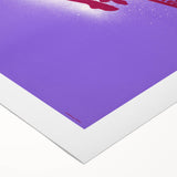 Contemporary Dance Poster - Bold Modern Wall Art in Red and Purple