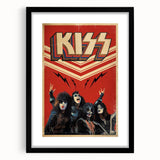 KISS Retro Wall Art Vintage Prints 80s Rock Band Poster