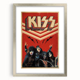 KISS Retro Wall Art Vintage Prints 80s Rock Band Poster