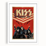 KISS Retro Wall Art Vintage Prints 80s Rock Band Poster