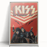 KISS Retro Wall Art Vintage Prints 80s Rock Band Poster