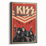 KISS Retro Wall Art Vintage Prints 80s Rock Band Poster