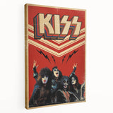 KISS Retro Wall Art Vintage Prints 80s Rock Band Poster
